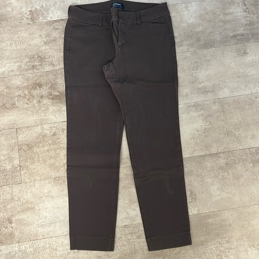 Mid rise old navy pixie pants size 4 in gray